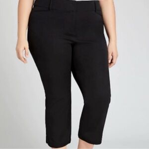 Lane Bryant Black Cropped Ankle Pants